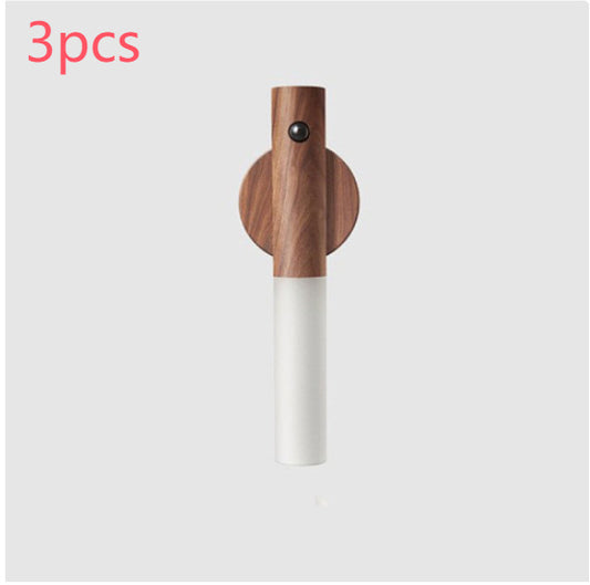 Smart LED Magnetic Wood Wireless Night Light