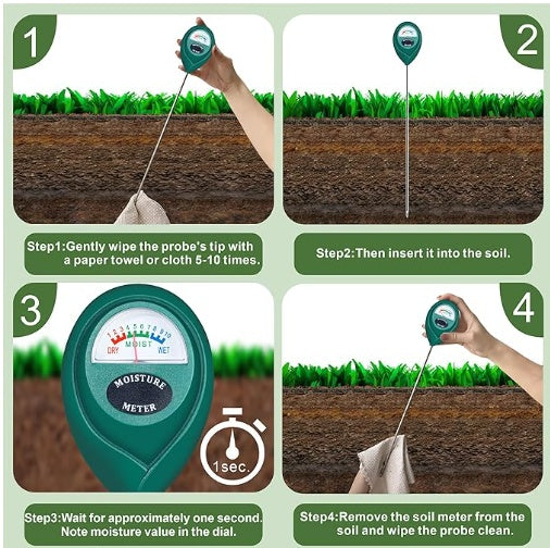 Long Probe Deep Soil Moisture Meter