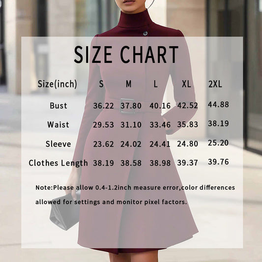 Women's Stand Collar Office Dress