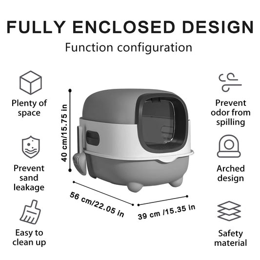 Splash Proof Cat Litter Box