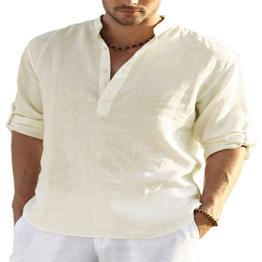 Men's Turkish Cotton Linen Shirt