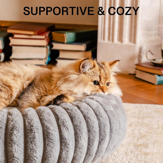 MEWOOFUN Donut Cat Bed - Washable