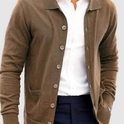 Loose Slim Single-breasted Sweater Coat
