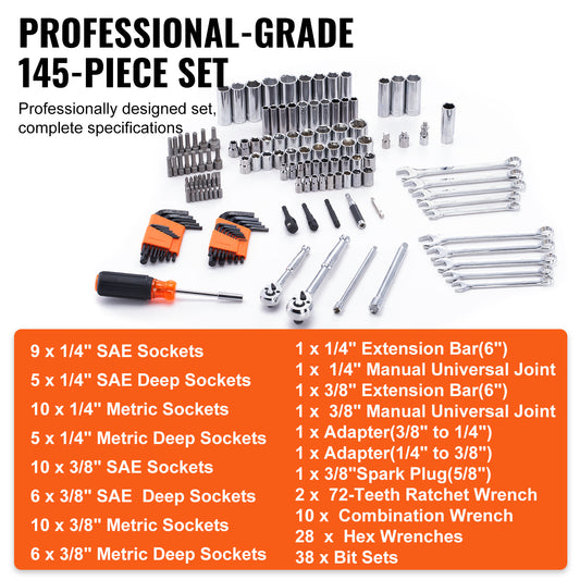 Mechanics Tool & Socket Set