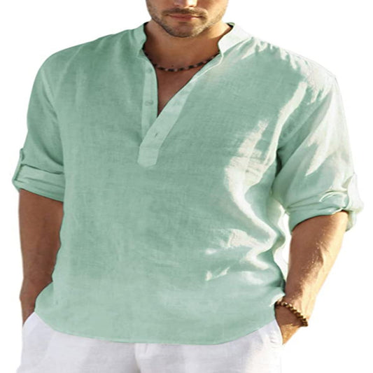 Men's Turkish Cotton Linen Shirt