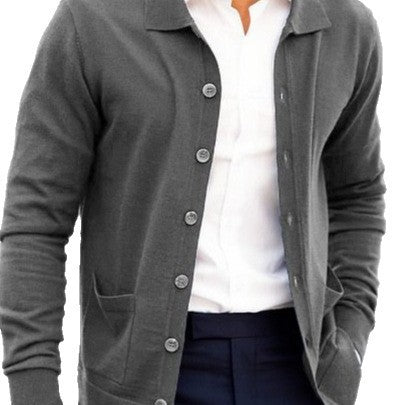 Loose Slim Single-breasted Sweater Coat