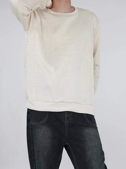 Jacquard Round Neck Hoodie