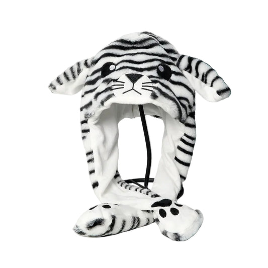Plush Moving Ear Hat