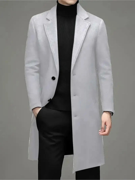 Men's Fashion Casual Slim-fit Woolen Coat
