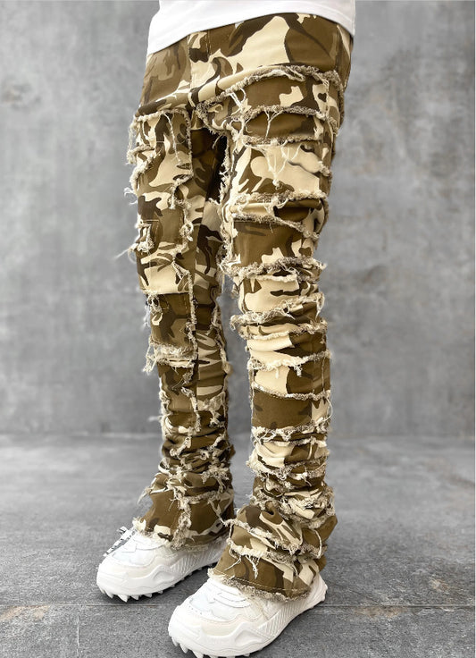 Men Patched Pants