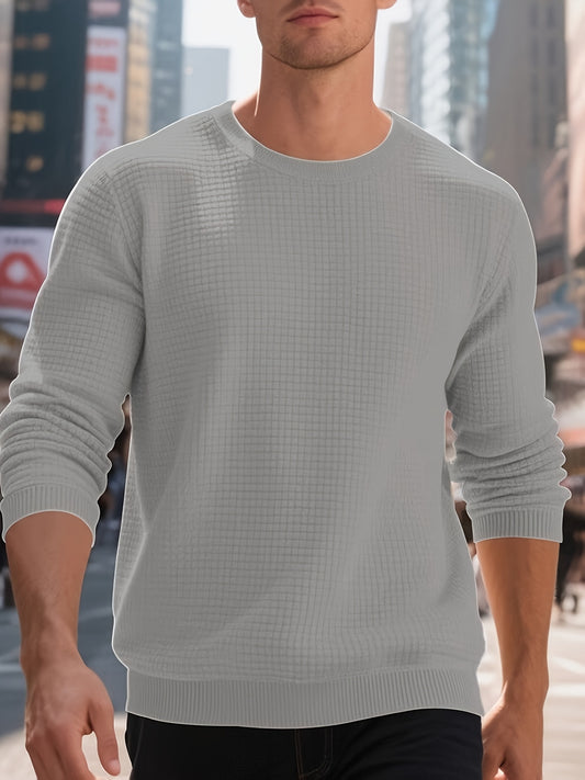 Jacquard Round Neck Hoodie