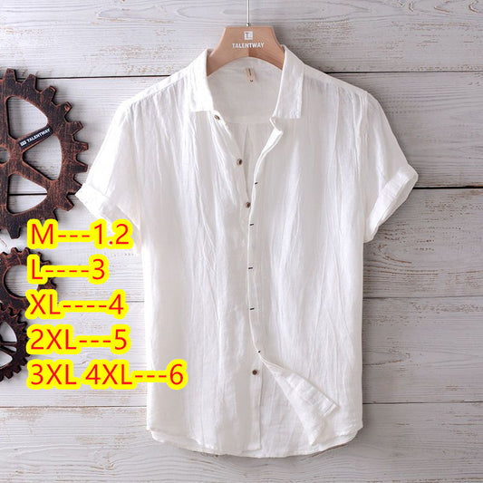 Turkish Retro Distressed Linen Shirt