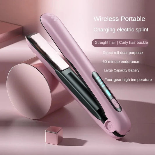 Wireless Hair Straightener & Roller | 2 IN 1