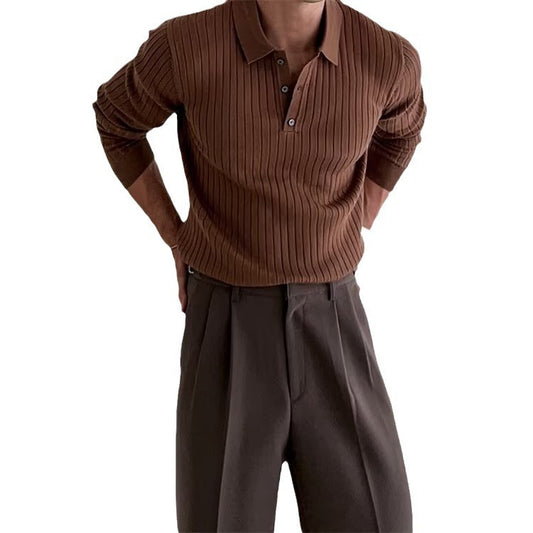 Lapel Button Polo Shirt