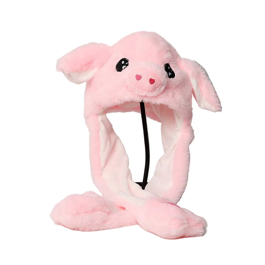 Plush Moving Ear Hat