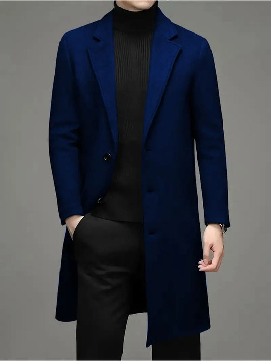 Men's Fashion Casual Slim-fit Woolen Coat