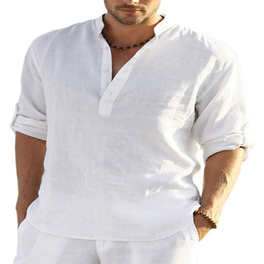 Men's Turkish Cotton Linen Shirt