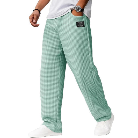Men's Letters Straight-leg Trousers