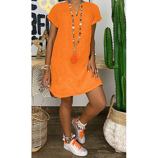 Womens Summer Casual V Neck Shirt