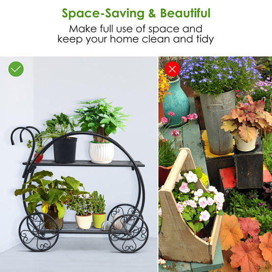 Metal Flower Cart