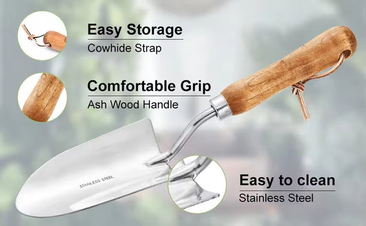 Wooden Handle Steel Gardening Tools
