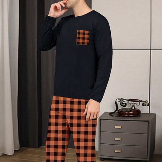 Ice Silk Men's Pajama Set