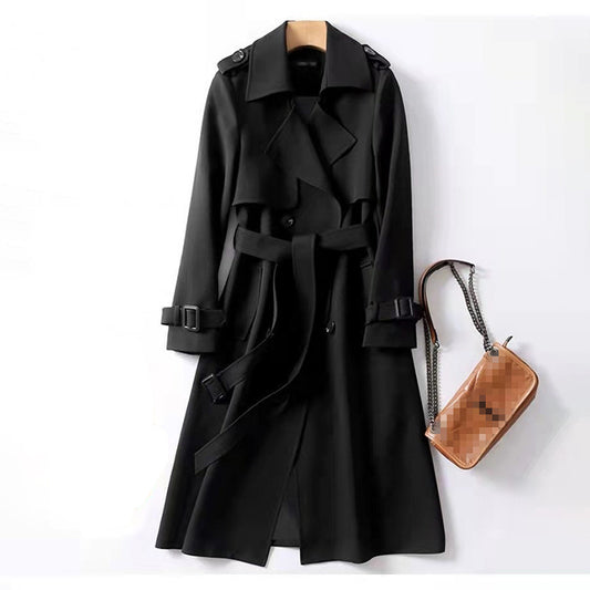 Women's Classic Belted Trench Coat