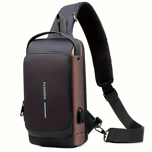 Men Waterproof Motorcycle Chest Bag