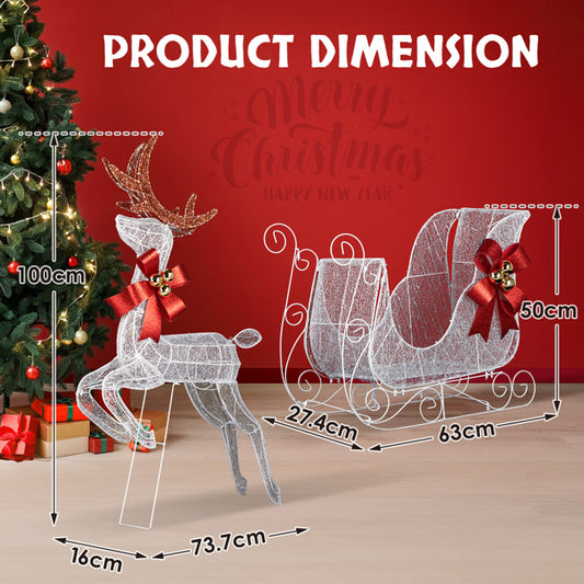 Christmas Reindeer Sled