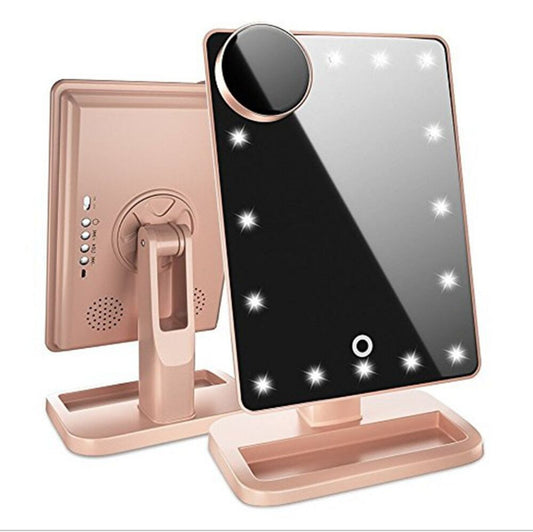 Touch Screen Makeup Mirror With 20 LED's