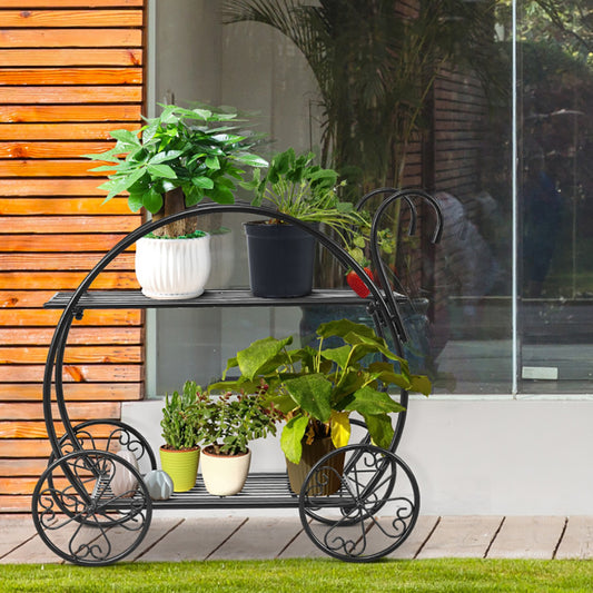 Metal Flower Cart
