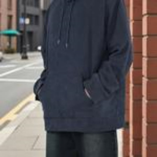 Jacquard Round Neck Hoodie For Men