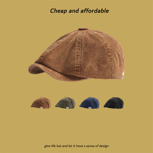 Corduroy Eight-panel Cap