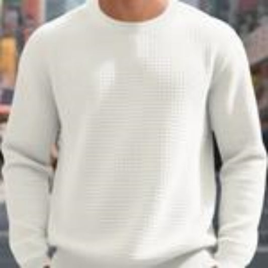 Jacquard Round Neck Hoodie