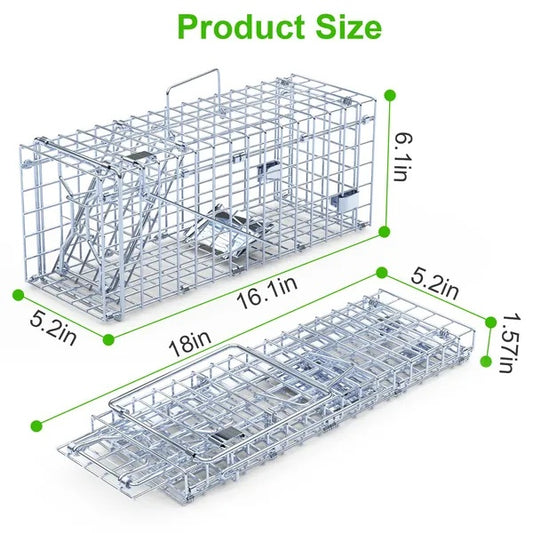 2Pcs Foldable Rat Trap Cage