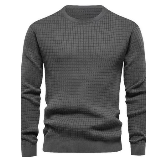 Jacquard Round Neck Hoodie