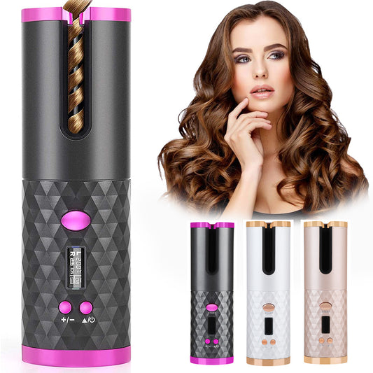 Rechargeable Automatic Hair Curler Women | LCD Display