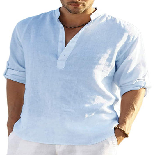 Men's Turkish Cotton Linen Shirt