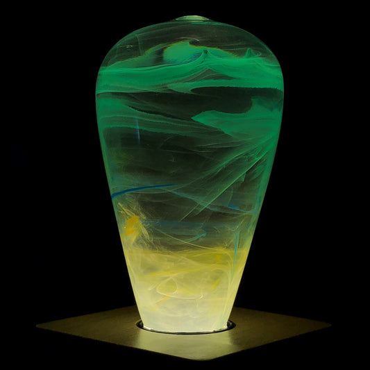 Resin Wood Table Lamp