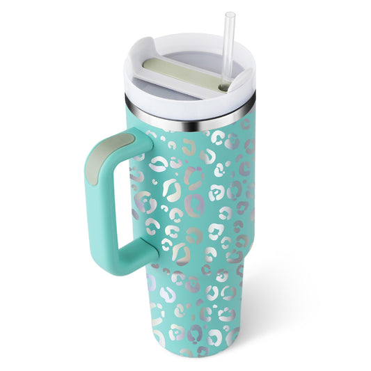 40 Oz Tumbler With Handle Straw