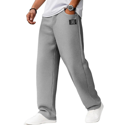 Men's Letters Straight-leg Trousers