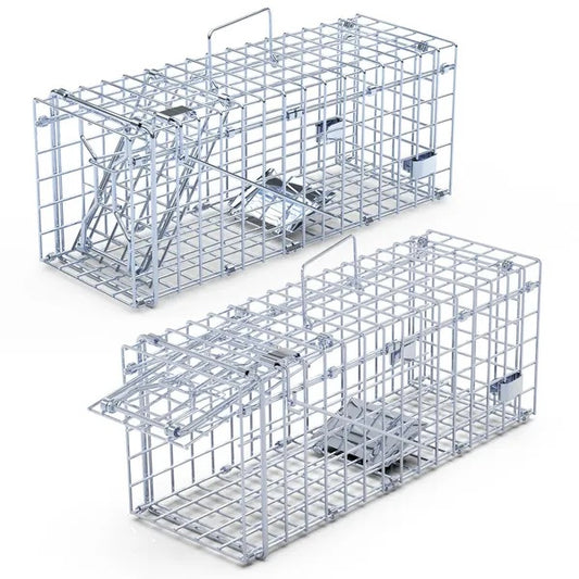 2Pcs Foldable Rat Trap Cage