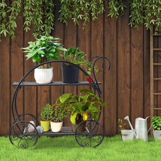 Metal Flower Cart