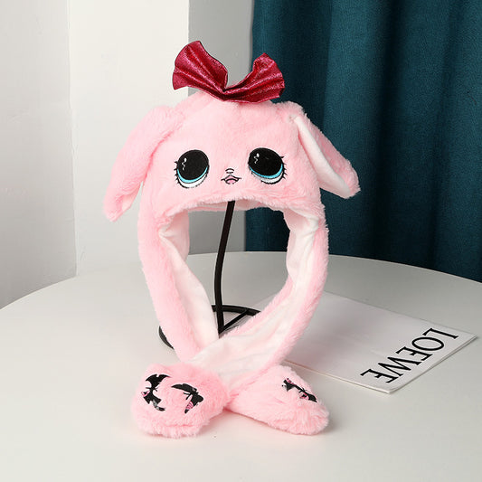 Plush Moving Ear Hat