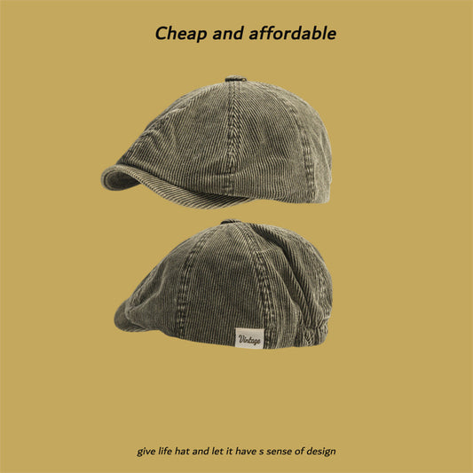 Corduroy Eight-panel Cap