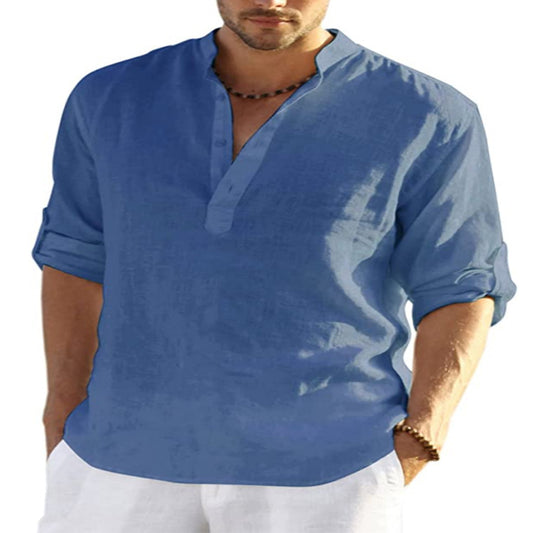 Men's Turkish Cotton Linen Shirt