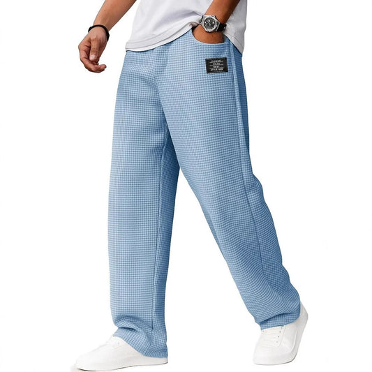 Men's Letters Straight-leg Trousers
