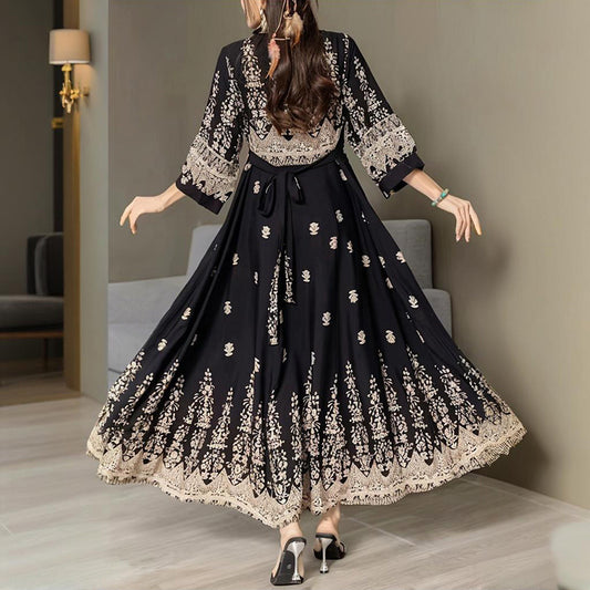 Women's Bohemian Embroidered Maxi